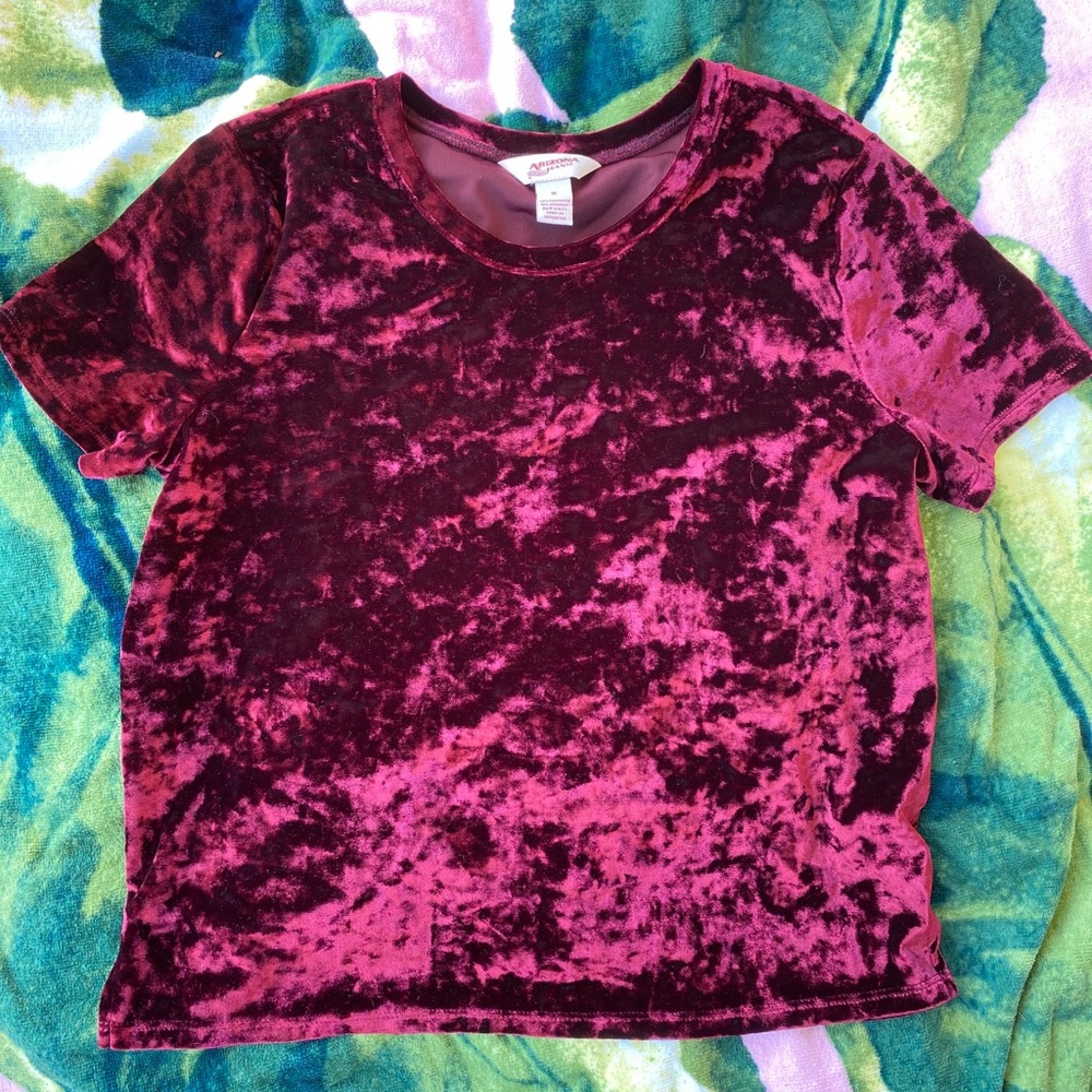 Velvet Crop Top